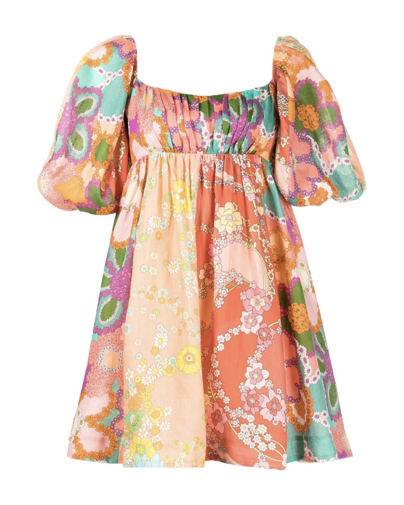 Платье мини Lola с цветочным принтом