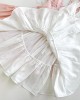 Расклешенное платье мини белого цвета