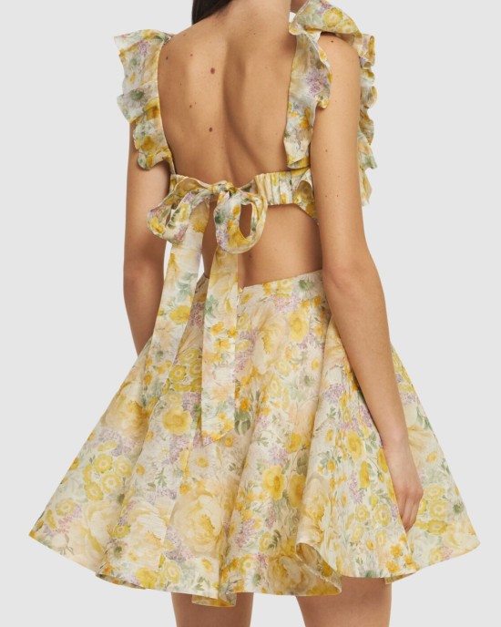  Платье с желтыми цветами 