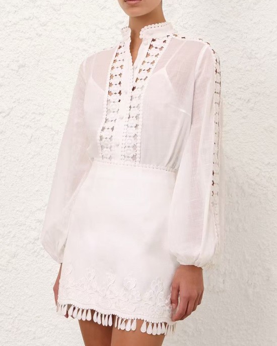        Блузка Raffle c кружевной вставкой