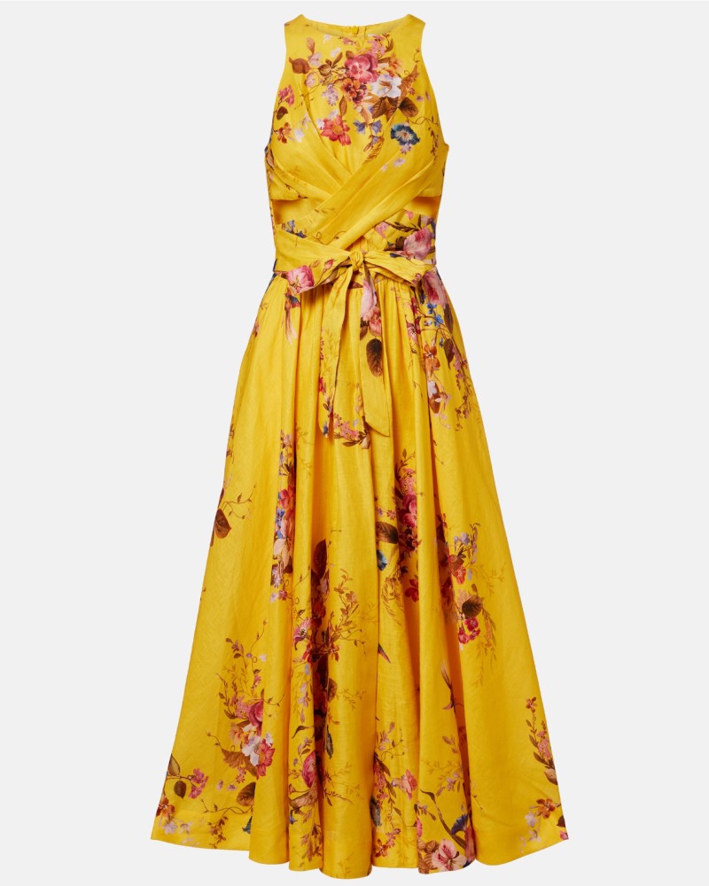          Платье с вырезами на талии