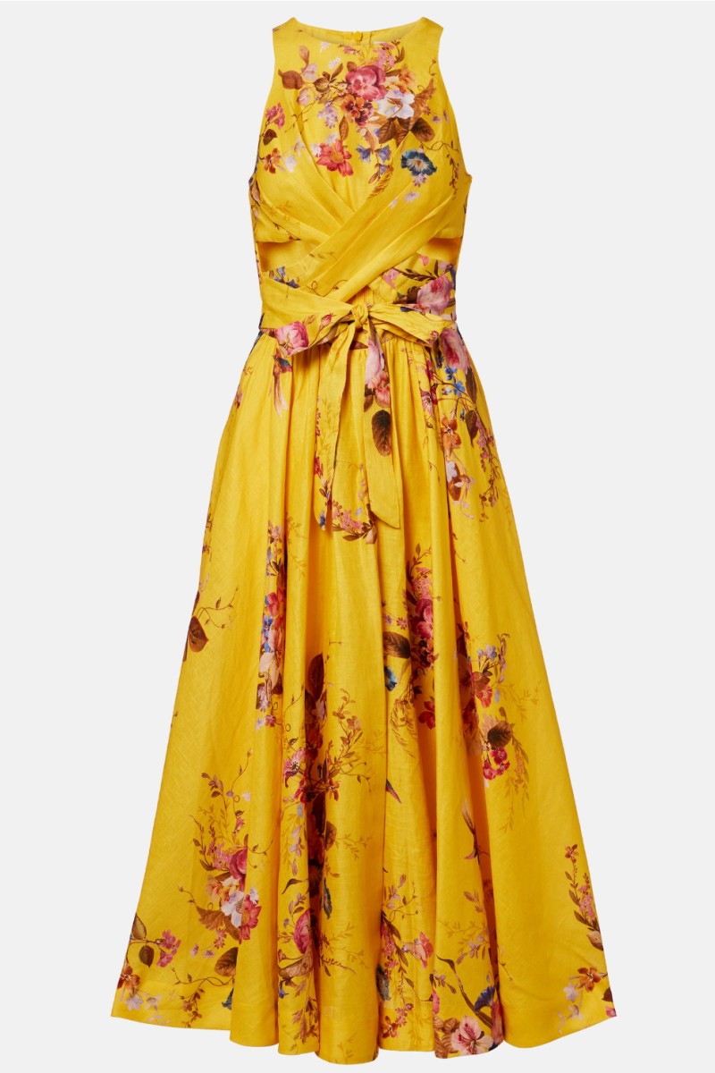          Платье с вырезами на талии