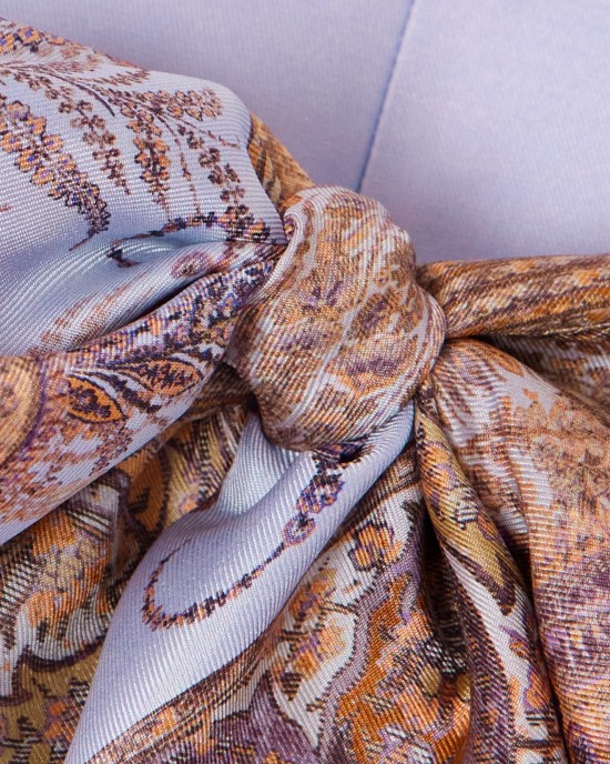         Костюм пейсли голубой