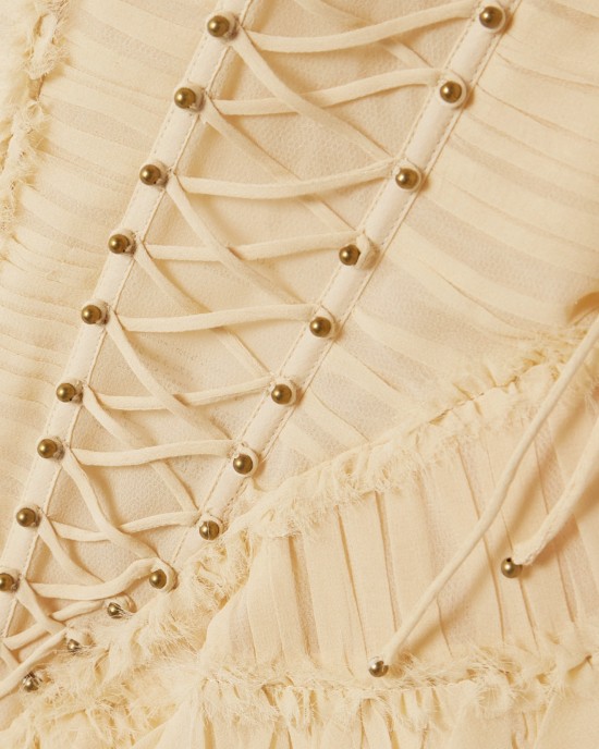           Блуза-корсет из шелка