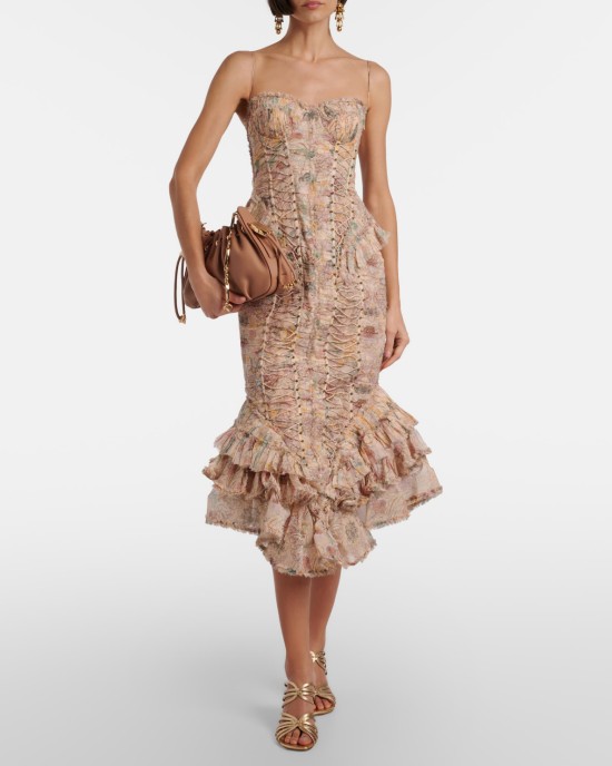         Платье Bella из шелка миди