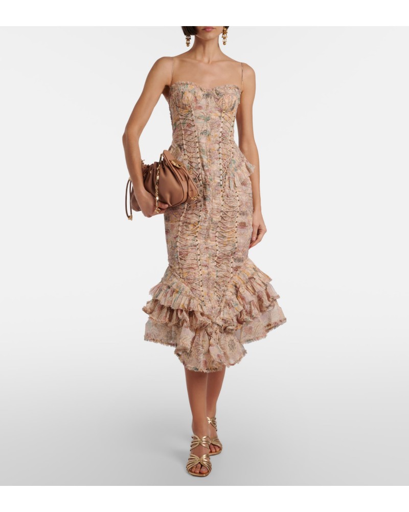         Платье Bella из шелка миди