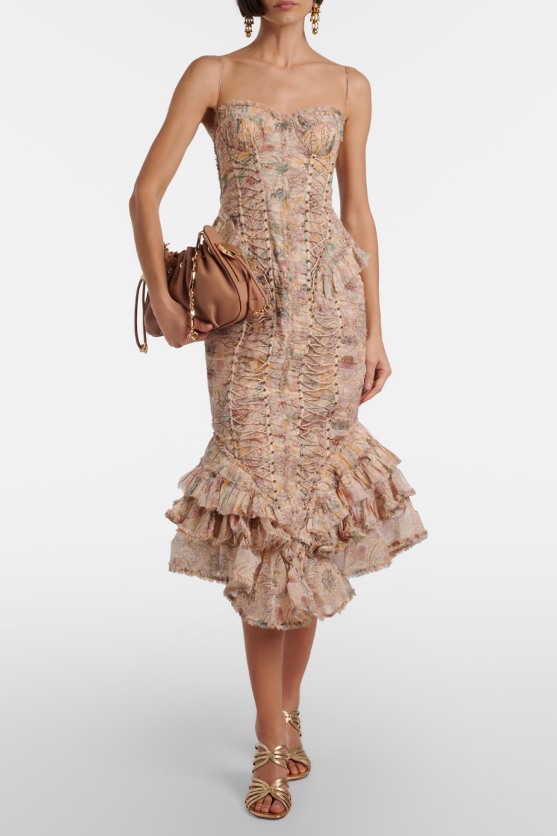         Платье Bella из шелка миди