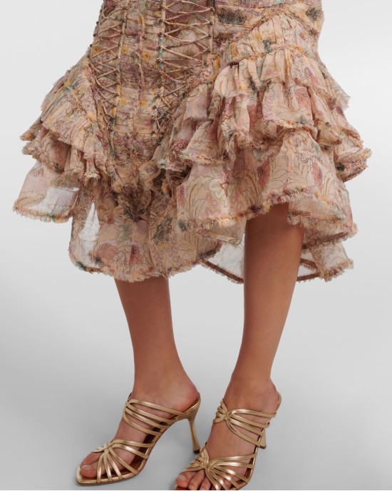         Платье Bella из шелка миди