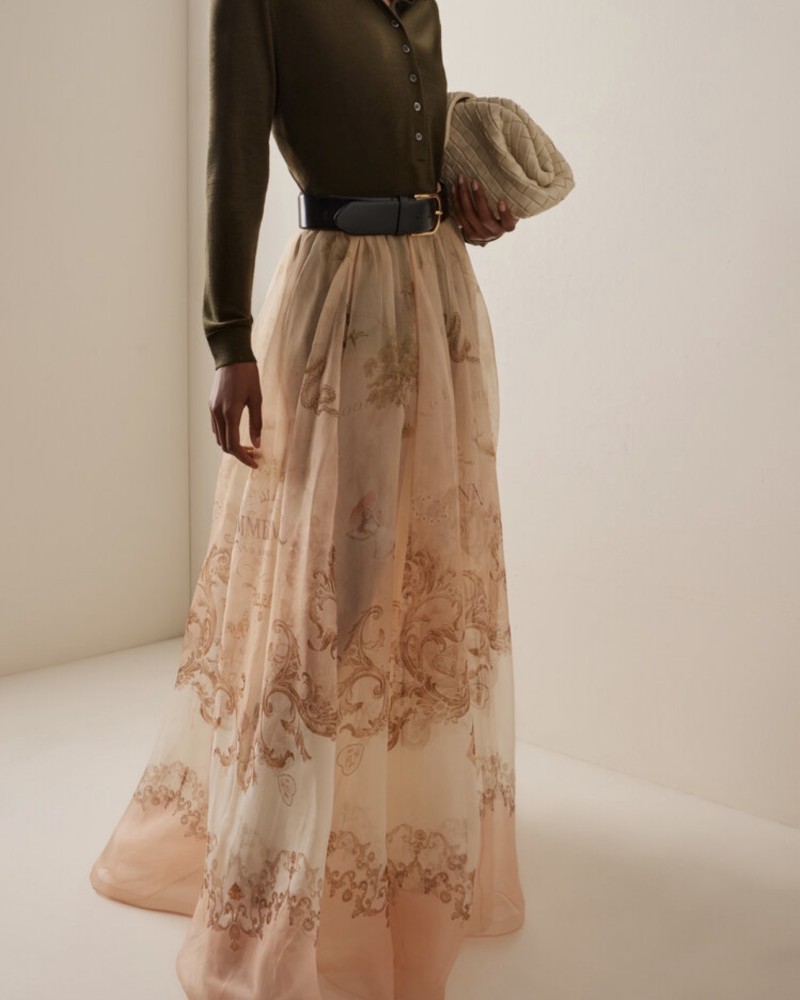       Юбка макси с цветочным узором