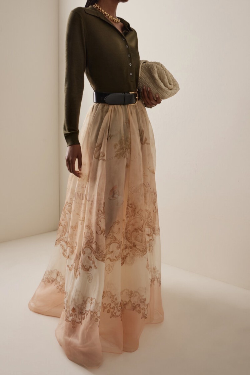       Юбка макси с цветочным узором