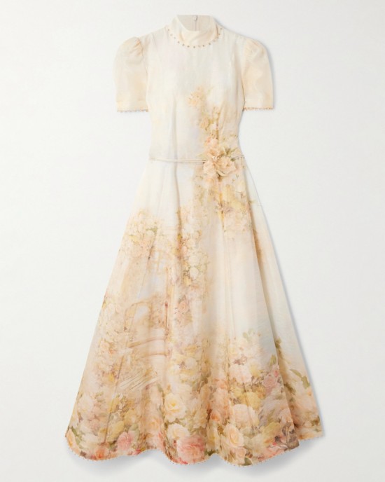           Платье с лепестками миди