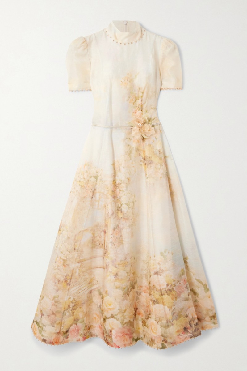           Платье с лепестками миди